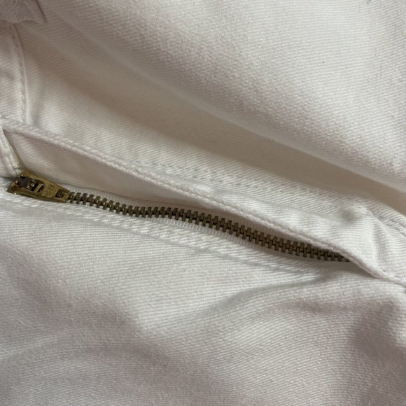 Womens WHITE STUNNING Demin size‎ 8 Gloria Vanderbilt Amanda Skimmer capri 16” - Picture 12 of 12